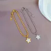 Charm Bracelets Stainless Steel Gold Silver Color Rhinestones Star Charms Chain Bracelet Women Fashion Jewelry Wholesale