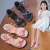 Sandals Girls Summer 2023 Fashion Princess Shoes Big Kids Little Baby Open Foured 230714