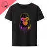 T-shirts pour hommes Chimpanzé DJ T-shirt en coton Camisa Casual Print Y2k Vêtements Techweare Hommes Tops Humour T-shirt à manches courtes Mens Loose Summer