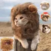 Disfraces de gato Lindo León Mane Peluca Mascota Perro pequeño Gatos Disfraz Gorra Sombrero para perros Fancy Cosplay Toy Accesorio 230714