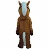 2019 fabriek Professionele Nieuwe Bruine Paard Mascotte Kostuum Volwassen Grootte Fancy Dress 222v