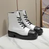 Designer Martin Boots Chunky Heels Platforma Buotowa Kamówka Fahsion Winter Buty