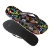 Slippers Horror Anime Cartoon Movie Flip Flops Summer Seaside Resort Ladies Wear Outside Bathroom Shower Woman Non-slip Sandals