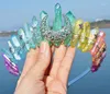 Pinces à cheveux cristal naturel couronne étoile accessoires Quartz Lolita fête de mariage cérémonie cru bandeau diadèmes cadeaux