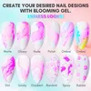 Vernis à ongles Makartt Blooming Vernis à ongles 6MLSoak-Off Gel UV Vernis à ongles Encre Aquarelle Rose Bleu Pastel Blossom Nail Art Vernis Magique 230715