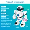 RC Robot Mini Automatisk dansrobot YH6233 Intelligent Electric Simulated Education Robot Light and Music Model Robotic Toys Kids 230714