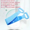 Brosses magiques en silicone Serviettes de bain Frotter le dos Boue Peeling Massage du corps Douche Épurateur étendu Peau Brosses propres Salle de bains L230704