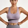 Yoga outfit plus size Sports Bras kvinnor sömlösa andningsbara fitness gym toppar med bröstkudd bh topp