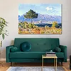 Canvas Wall Art View Antibes от плато Нотр-Дам Клод Моне рисовать масляные произведения ручной работы современный декор студии