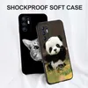 Voor OPPO Reno 6 4G PRO 5G Case Silicon Telefoon Achterkant Zwart Tpu Case Leeuw Wolf Tijger Draak