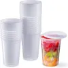 Couverts jetables 32 oz Contenants de stockage de nourriture en plastique Deli Couvercles hermétiques 24 ensembles 230714