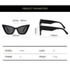 Okulary przeciwsłoneczne 2023 Zwycięskie lewowe kocie oko Kobiety moda zabytkowe odcienie okulary projektant Uv400 Sun szklanki