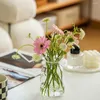 Vases Glass Flower Vase For Nordic Style Home Decor Desktop Terrarium Table Ornaments Dried Plant