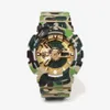 Sport Casual Herren Quarz 110 Uhr DZ7333 Digital wasserdicht und stoßfest automatische Hand heben Licht Camouflage High Qual3069