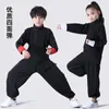 Ropa étnica Niños y niñas Práctica de artes marciales Tai Chi chino Entrenamiento de manga larga Performanc