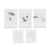 Fashion 100Pcs Lot Elegant Women Pattern Earring Display Card Necklace Jewelry Packing Paper Tag Holders Mixed Greeting Cards302T