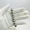 2024 10mm boncuklu zincir bilezikler kadınlar paslanmaz çelik çift mücevher hediyeleri kadın aksesuarları için en iyi kalite