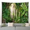 Tapissries Dome Cameras Jungle Plant Tapestry Forest Palm Tree Montera Natural Flower Animal Living Room Garden Wall Hanging kan anpassas R230714