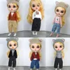 Dollskläder för dockor passar Blyth Azone OB22 OB24 Fashion Sweater Jeans 230714