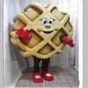 2018 Waffle JM Smucker Maskottchen Kostüm Custom Fancy Kostüm Kits Mascotte Kostüm Kostüm261b