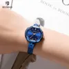 Ruimas Women's Simple Analog Blue Watches Luxury Top Brand Quartz Watch Ladies Woman Water Resistant Wristwatch Relogio Girl 279C