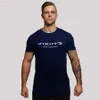 T-shirt da uomo T-shirt da palestra in cotone da uomo Bodybuilding Workout Streetwear T-shirt da uomo in cotone Top L230715