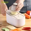 Fruktgrönsaksverktyg ECOCO Multifunktionellt köksverktyg Slicer Manual Cutter Professional Grater med justerbara blad 230715