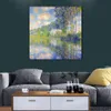 Canvas Art Handgeschilderde olieverfschilderijen van Claude Monet Populieren op de Epte Garden Landscape Artwork voor Restaurant Decor