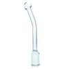 Full glass mini whip curved glass blowing nozzle Tool Adapter