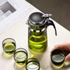 Vattenflaskor gianxi te krukor värmebeständig glaspanna infuser kinesisk set vattenkokare kaffe maker bekväma kontor sätter 230714