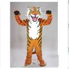 2020 Factory Tiger Mascot Kostuum Volwassen Grootte Stripfiguur Carnaval Party Outfit Suit Fancy Dress209e