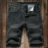 Männer Jeans 2023 Sommer Dünne Denim Shorts Business Casual Mode Lose Stretch Allgleiches Männliche High-End-Marke Fünf-punkt Hosen