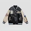 Erkek ceketleri Amerikan 90'lar retro deri bombacı ceket erkekler sonbahar gündelik trend motosiklet Kore beyzbol üniforması 230715