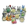 12 adet/komşum totoro bahçe dekorasyonları mini figür mini moss mikro peyzaj oyuncakları yeni peri bahçe minyatürleri reçine dekorasyonu