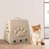 Kattbärare ryggsäcksbärare ventilerad design handväska bärbar komfort tyg husdjur för camping utomhus små hundar kattunge