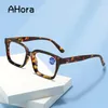 Sunglasses Ahora Fashion Oversized Presbyopia Reading Glasses Women Men Unisex Anti Blue Light Eyeglasses With 1.0 1.5 2.0 2.5 3.0 3.5 4.0