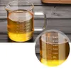 Hoge Borosilicaat Food Grade Glas Maatbeker Pot Ketel Transparante Melk Cup Magnetron Verwarmbare Bakken Keuken Accessoires 201343N