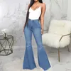 Jeans femme mode Flare pour femmes 2023 Demin pantalon filles Streetwear Sexy pantalon maigre printemps été taille haute Stretch