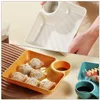 Servies Sets Scheidingswand Thuis Servies Sushi Serveerborden Plastic Dumpling Schotels Goud Gebruiksvoorwerpen