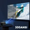 Altri dispositivi elettronici Proiettore Transpeed 300ANSI Supporto Android 100 4K include staffa 12000 lumen BT52 1280720P Home Theater Outdoor Projetor 230715