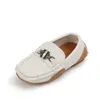 Baby-Turnschuhe für Jungen, Lederschuhe für Kinder, lässige Wohnungen, Kinder-Loafer, Slip-on-Schuhe mit Metallschnalle, schicke Mokassins, flache Schuhe für Hochzeit, Party, 21–30