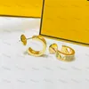 Orecchini con orecchini a bottone con diamanti per le donne Designer Gioielli Orecchini a cerchio in oro Orecchini con borchie Huggie per uomo Orecchini con lettera vuota Orecchini F Aretes