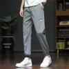Summer Ice Silk Szybkie wysuszone swobodne spodnie do męskiego w stylu Korean Mash