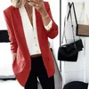 Women's Vests Solid Color Thin Blazer Women 2023 Three-Quarter Sleeve Spring And Summer Slim Short Suit Jacket One Buckle Blousers White