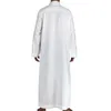 Saudi Arabische Volledige Mouw Abaya Islamitische Kleding Mannen Lange Gewaad Kaftan Moslim Voor Pakistan Bidden Plus Size Jubba Thobe Ethnic304L