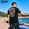 Men's T-Shirts New 2021 Summer GXXH Large Men's T-shirt Male Short-sleeved Fat Plus Size Cartoon Print T-shirt Casual Loose Tee Size 2XL-7XL L230715