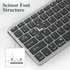 Tastaturen SeenDa Bluetooth-Tastatur, kabellose Multi-Geräte-Tastatur, Mini-Bluetooth 5.0 2,4 G kabellose Tastatur, kompatibel mit Mac Laptop 230715