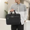 Briefcases Men's Business Briefcase Weekend Travel Document Storage Bag Laptop Protection Handbag Material Organize Pouch Accessories Items 230714