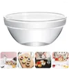 Servis uppsättningar 6st Bacon Press Glass Prep dessert Bowls Ramekins Dip Clear Sauce Cup Candy Dishes For Ketchup Butter