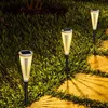 Tuindecoraties Solar Patio Light Solar Pathway Lights LED Twinkling Landscape Outdoor Garden Decoration Met Parapluvorm voor Pathway L230715